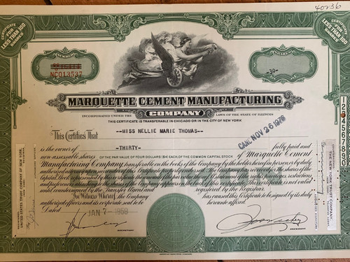 Marquette cement company - cement,